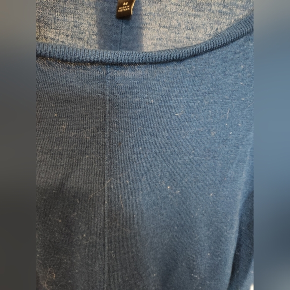 Banana Republic Factory Size M 100% Merino Wool Sweater in Blue - Picture 4 of 4